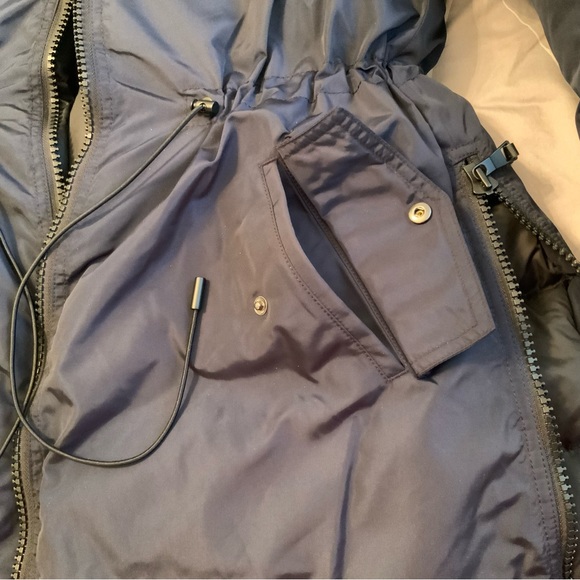 Club Monaco Trapeze Oversized Puffer Coat Navy Blue Size XS - Picture 6 of 11